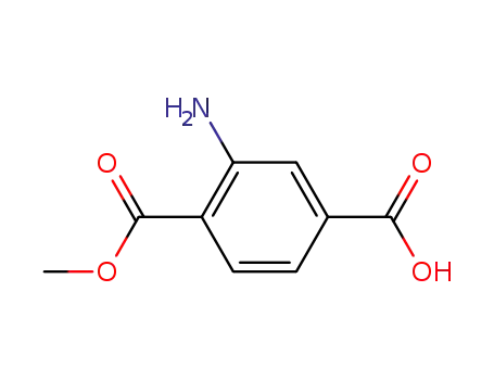 Molecular Structure of 60728-41-8 (1-Methyl 2-aminoterephthalate)