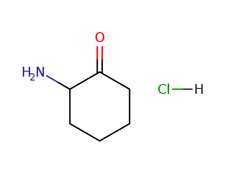 Molecular Structure of 6946-05-0 (2-aminocyclohexanone hydrochloride)