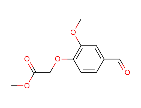 Molecular Structure of 79317-30-9 (methyl (4-formyl-2-methoxyphenoxy)acetate)