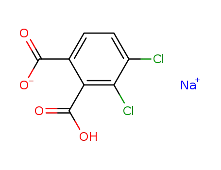 Molecular Structure of 88389-98-4 (1,2-Benzenedicarboxylic acid, 3,4-dichloro-, monosodium salt)