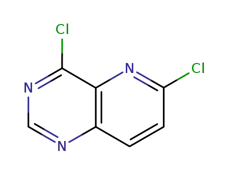 Molecular Structure of 175358-02-8 (4,6-Dichloropyrido[3,2-d]pyrimidine)