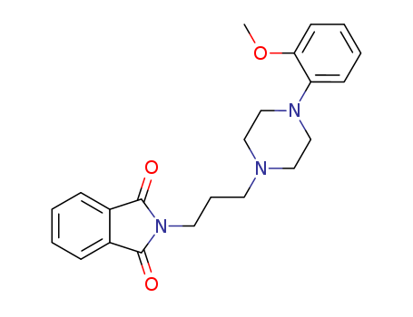Molecular Structure of 102391-85-5 (1H-Isoindole-1,3(2H)-dione,
2-[3-[4-(2-methoxyphenyl)-1-piperazinyl]propyl]-)