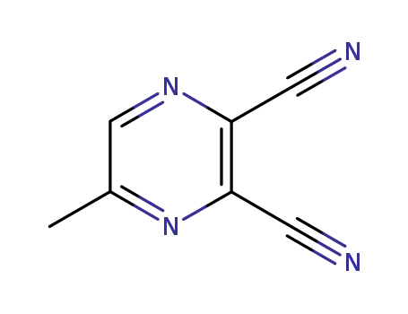 Molecular Structure of 52197-12-3 (2,3-DICYANO-5-METHYLPYRAZINE)