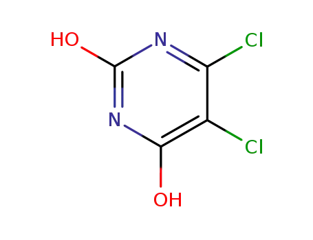 Molecular Structure of 21428-20-6 (2,4(1H,3H)-Pyrimidinedione, 5,6-dichloro-)