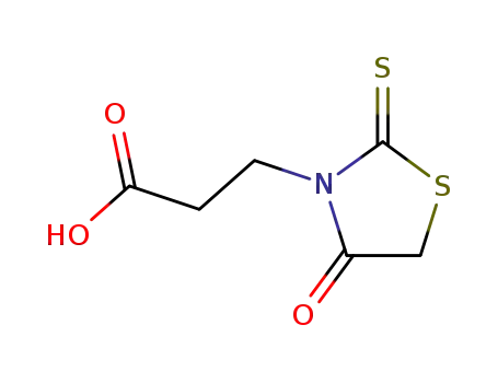 Molecular Structure of 7025-19-6 (N-CARBOXYETHYLRHODANINE)