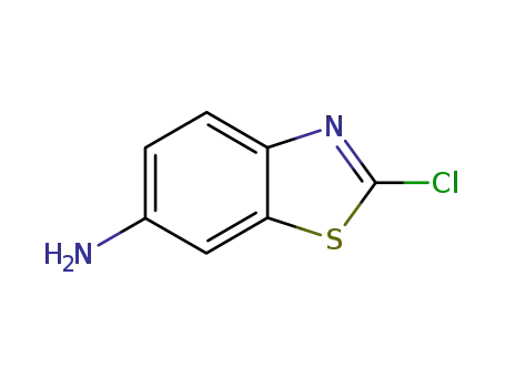 Molecular Structure of 2406-90-8 (2-Chlorobenzothiazo-6-amine)