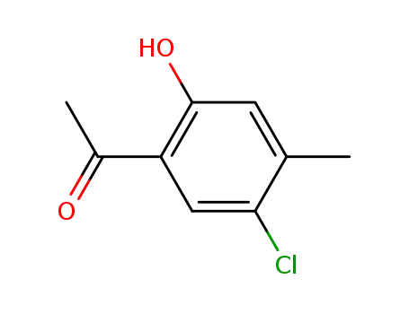 Molecular Structure of 28480-70-8 (5'-CHLORO-2'-HYDROXY-4'-METHYLACETOPHENONE)