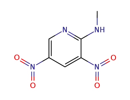 Molecular Structure of 19404-40-1 (2-Pyridinamine,N-methyl-3,5-dinitro-(9CI))
