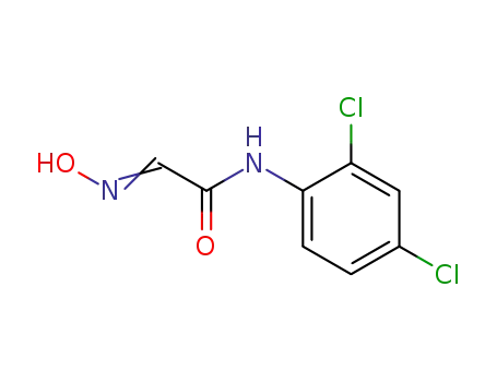 Molecular Structure of 18313-03-6 (N1-(2,4-DICHLOROPHENYL)-2-HYDROXYIMINOACETAMIDE)