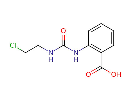 Molecular Structure of 13908-44-6 (2-{[(2-chloroethyl)carbamoyl]amino}benzoic acid)