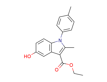 1H-Indole-3-carboxylic acid, 5-hydroxy-2-methyl-1-(4-methylphenyl)-, ethyl ester
