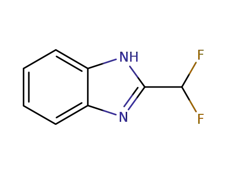 Molecular Structure of 705-09-9 (2-Difluoromethyl-1H-benzoimidazole)