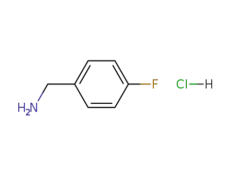 Molecular Structure of 659-41-6 (4-FLUORO BENZYLAMINE HYDROCHLORIDE)