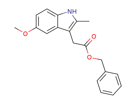 Molecular Structure of 3285-40-3 (Benzyl 5-Methoxy-2-Methylindole-3-acetate)