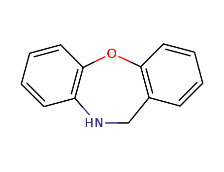 Molecular Structure of 2244-60-2 (10,11-DIHYDRO-DIBENZO[B,F][1,4]OXAZEPINE)