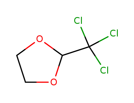 Molecular Structure of 5660-66-2 (2-Trichloromethyl-1,3-dioxolane)