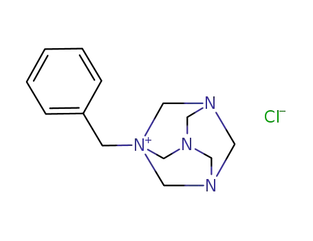 Molecular Structure of 5400-93-1 (1-benzyl-3,5,7-triaza-1-azoniatricyclo[3.3.1.13,7]decane chloride)