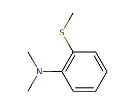 Molecular Structure of 2388-50-3 (N,N-Dimethyl-2-(methylthio)aniline)