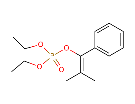 Molecular Structure of 10409-55-9 (Phosphoric acid, diethyl 2-methyl-1-phenyl-1-propenyl ester)