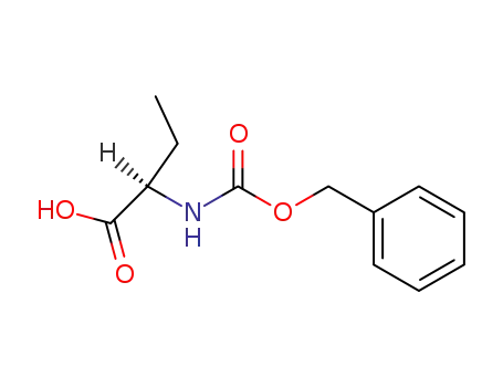 Molecular Structure of 2900-20-1 (N-ALPHA-CARBOBENZOXY-D-2-AMINOBUTANOIC ACID)
