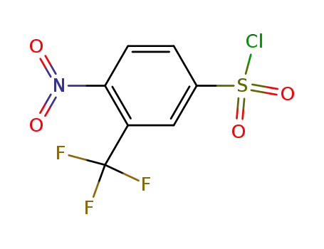 Molecular Structure of 39234-83-8 (4-NITRO-3-(TRIFLUOROMETHYL)BENZENESULFONYL CHLORIDE)