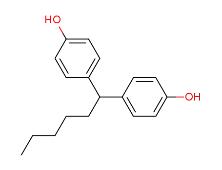Molecular Structure of 24362-98-9 (4,4'-hexylidenebisphenol)