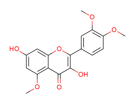 Molecular Structure of 3306-16-9 (4H-1-Benzopyran-4-one,
2-(3,4-dimethoxyphenyl)-3,7-dihydroxy-5-methoxy-)