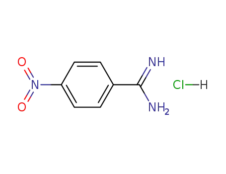Molecular Structure of 15723-90-7 (4-NITROBENZAMIDINE, HYDROCHLORIDE)