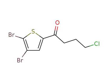 Molecular Structure of 80775-51-5 (1-Butanone, 4-chloro-1-(4,5-dibromo-2-thienyl)-)