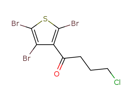 Molecular Structure of 80775-49-1 (1-Butanone, 4-chloro-1-(2,4,5-tribromo-3-thienyl)-)