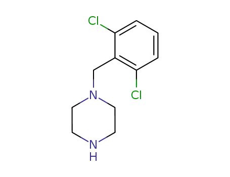 Molecular Structure of 102292-50-2 (1-(2,6-Dichlorobenzyl)piperazine)