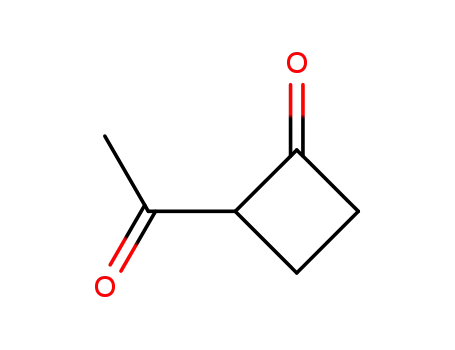 Molecular Structure of 80706-72-5 (Cyclobutanone, 2-acetyl- (9CI))