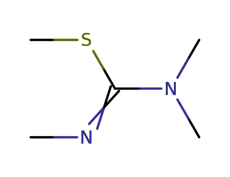 Molecular Structure of 61713-37-9 (Carbamimidothioic acid, trimethyl-, methyl ester (9CI))
