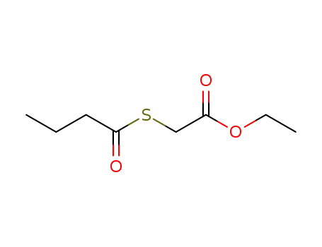 Molecular Structure of 32357-35-0 (Acetic acid, [(1-oxobutyl)thio]-, ethyl ester)