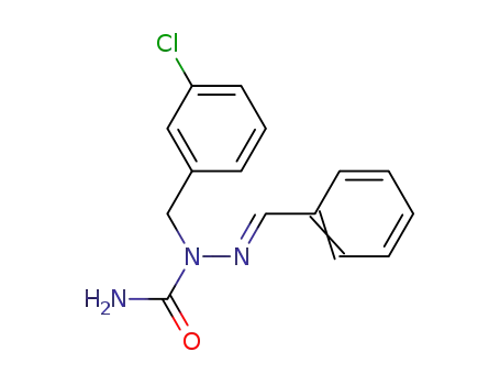 Molecular Structure of 80305-83-5 (Hydrazinecarboxamide,
1-[(3-chlorophenyl)methyl]-2-(phenylmethylene)-)