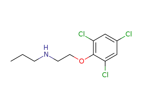 Molecular Structure of 67747-01-7 (N-[2-(2,4,6-trichlorophenoxy)ethyl]propylamine)