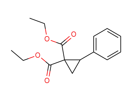 Molecular Structure of 3092-20-4 (DIETHYL 2-PHENYL-1,1-CYCLOPROPANEDICARBOXYLATE)