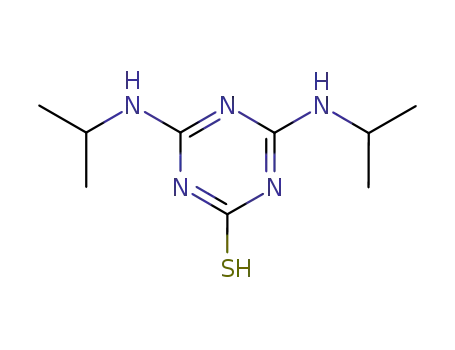 Molecular Structure of 5133-47-1 (4,6-Bis(isopropylamino)-2-mercapto-1,3,5-triazine)