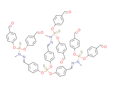 Molecular Structure of 169132-80-3 (THIOPHOSPHORYL-PMMH-6 DENDRIMER, GENERATION 1.5)