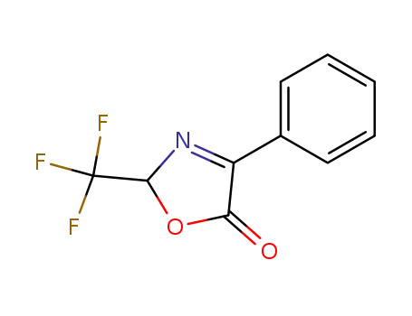 Molecular Structure of 2062-29-5 (5(2H)-Oxazolone, 4-phenyl-2-(trifluoromethyl)-)