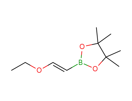 Molecular Structure of 1201905-61-4 ((E)-1-Ethoxyethene-2-ylboronic acid pinacol ester)