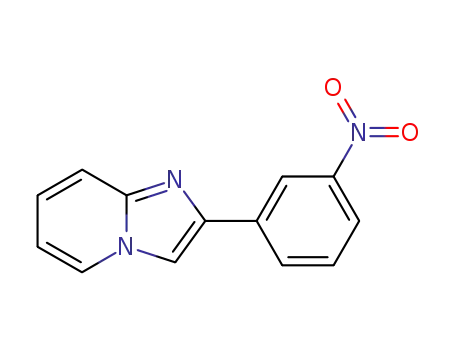 Molecular Structure of 34658-67-8 (2-(3-nitrophenyl)H-iMidazo[1,2-a]pyridine)