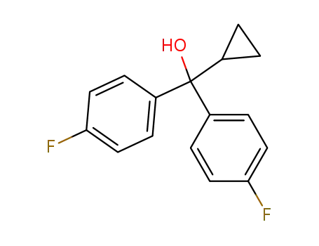 Molecular Structure of 427-53-2 (4-fluoro-alpha-cyclopropyl-alpha-(4-fluorophenyl)-benzylic alcohol)