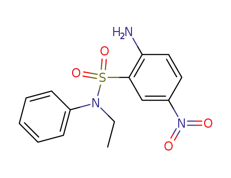Molecular Structure of 116-34-7 (2-amino-N-ethyl-5-nitro-N-phenylbenzenesulphonamide)