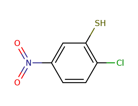 Molecular Structure of 89880-53-5 (Benzenethiol, 2-chloro-5-nitro-)