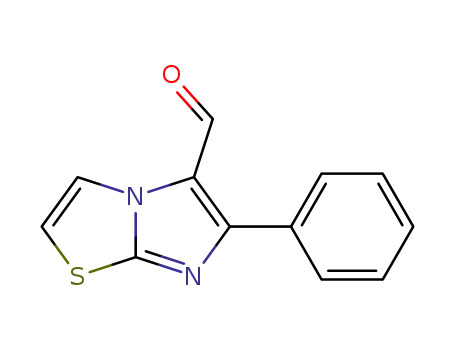 Molecular Structure of 74630-73-2 (6-PHENYLIMIDAZO[2,1-B][1,3]THIAZOLE-5-CARBALDEHYDE)