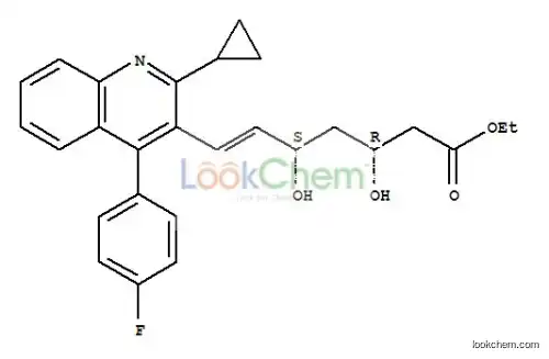 Ethyl (E)-3,5-dihydroxy-7-[2-cyclopropyl-4-(4-fluorophenyl)-3-quinolinyl]-hept-6-enoate(172336-32-2)