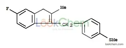 5-Fluoro-2-methyl-1-(p-methylthiobenzyl)- Indene