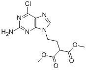 [2-(2-Amino-6-chloro-9H-purin-9-yl)ethyl]propanedioic acid dimethyl ester