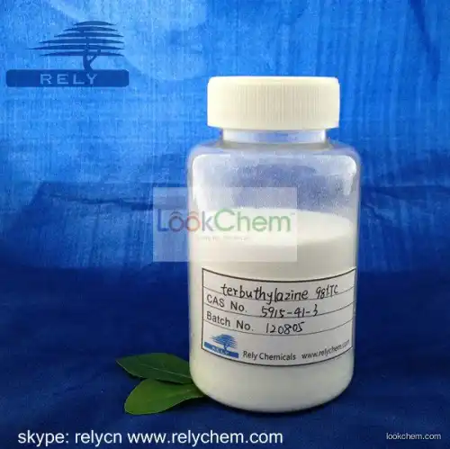 terbuthylazine is HERBICIDE with 96%TC CAS No.: 5915-41-3 Formula: C9H16CLN5